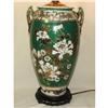 Vintage Oriental Moriage Slip Decorated Lamp #1635887