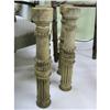 Image 1 : Four small hand carved columns #1636351