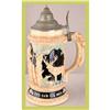 Image 1 : German Barware Stein Hunter Deer Squirrel #1636387
