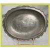 Image 1 : Antique Kitchenware Platter Scallop-edge Pewter#1636391