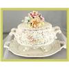 Image 1 : Italian Capo Di Monte Soup Tureen Hand-Painted #1636397