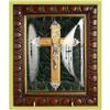 Image 1 : French Religious Crucifix Framed Convex Glass #1636459