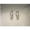14K 10K Gold .50 CT Diamond X Huggie Earrings #1636589