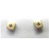 Estate Diamond 14kt Yellow Gold Stud Earrings #1636838