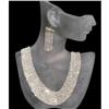 Sterling silver handmade knit mesh necklace #1636845