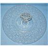 Paden City Etched Glass Sandwich Plate #1636881