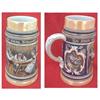 EARLY 1900S HIGHLY EMBOSSED 1L GERMAN STEIN  #1636952