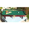 1950S CHILDS WOOD POOL TABLE W/ RACK AND CUE #1636963