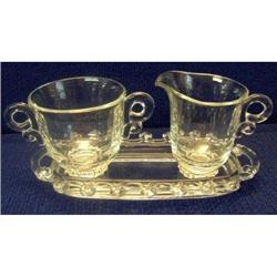 Heisey 1503 Crystolite Sugar and Creamer #1636996