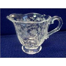 Fostoria Baroque Chintz Sugar and Creamer #1636997