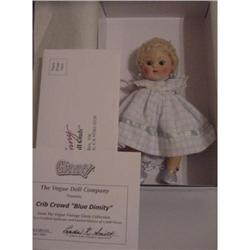 Doll Ginny Crib Crowd Baby  Blue Dimity MIB #1637044