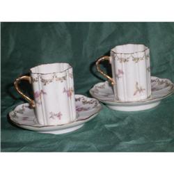 2 vintage mocca cup & saucers #1637092