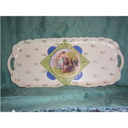 Vintage porcelain serving tray #1637093