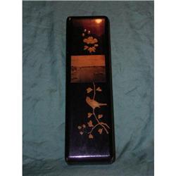 Laquer ware box with photographic image in the#1637118