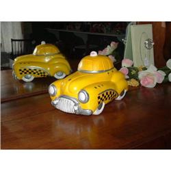 Checkered Cab Cookie Jar #1637140