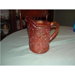 Carnival Glass Marigold Iridescent Pitcher #1637155