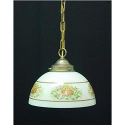 Kichen ight  fixture with stenceled pattern. #1637170