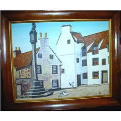 Oil Painting Landscape/ Buildings signed #1637186