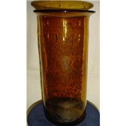 Blown glass Amber Vase #1637189