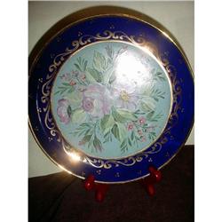 Cobalt Porcelain Hand painted Plate #1637190