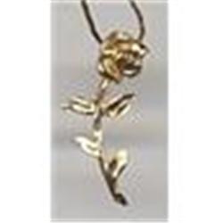 14K gold Rose Pendant with 20" Chain #1637239