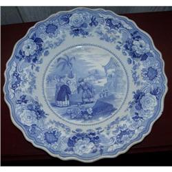 Blue White Chinoiserie Transferware Bowl #1637246