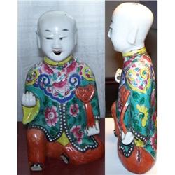 Chinese Porcelain Boy Figure Spill Holder #1637249