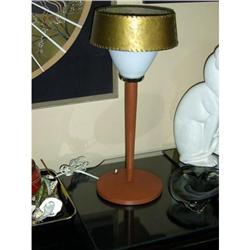 Midcentury Modern Desk Lamp Fiberglass Shade #1637282