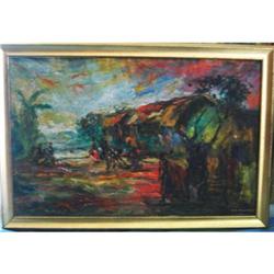 Village in Central Africa Signed #1637348