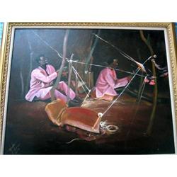 Traditional Fabric weavers in Africa #1637356