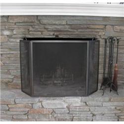 Contemporary Metal Fireplace Screen #1637357