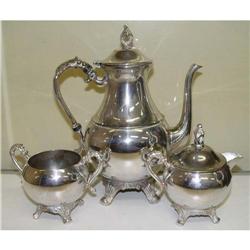 Silver over Copper Plated Tea Pot Sugar #1637361
