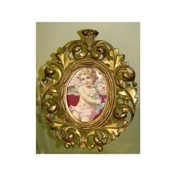 19c Victorian Gilt Bronze Picture Frame #1637372