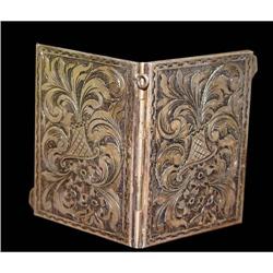 19c Victorian Engraved 800 Silver Picture Frame#1637373