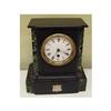 Image 1 : 19c Onyx Marble Mantle Clock 1882 Plaque #1637374