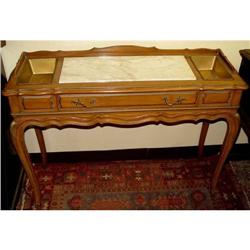 French Walnut Louis XVI Style Foyer Table #1637377