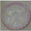 Lovely German Oyster Plate Pink /Yellow  Trim #1637413