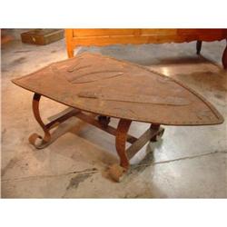 Iron Shield Coffee Table from France #1637444