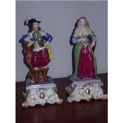 Trobadour style Old Paris porcelain figures #1637486