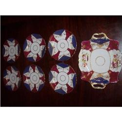 1850's Rococo old Paris porcelain dessert #1637503