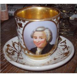 1850's  American Old Paris porcelain cup #1637505