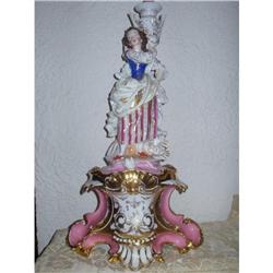 Large Old Paris Rococo Revival candlestick #1637512