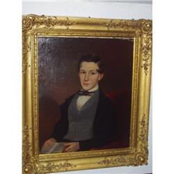 1840's Baltimore oil portrait Att Sarah Peale  #1637518