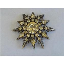Rhinestone Florenza Brooch #1637564