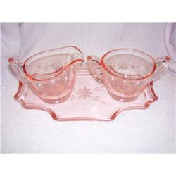 3 PC. Pink Table Set #1637604