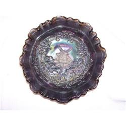 Imperial Amethyst Bowl w/ Windmill Pattern #1637617