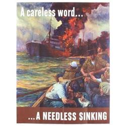 Vintage Fischer A Careless Word, Propaganda  #1645799