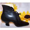 Black Victorian Shoe w/Laces ROYAL BAYREUTH  #1645939