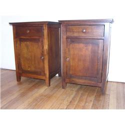 Pair Of Solid Wood Nightstands #1646023