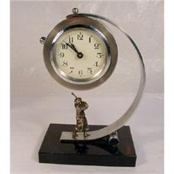 Stylish Art Deco Golfing Clock. #1646027